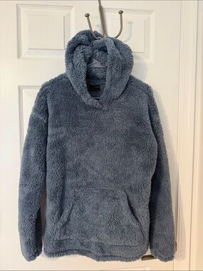32 Degrees Plush Sherpa Hoodie - Light Blue